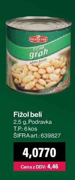 Fižol beli