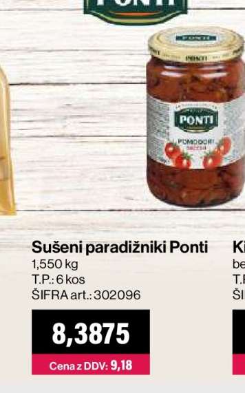 Sušeni paradižniki Ponti