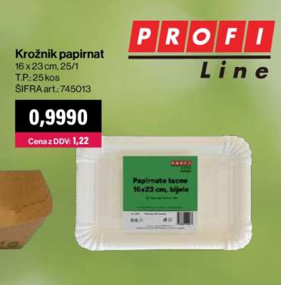 Krožnik papirnat