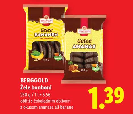 BERGGOLD Žele bonboni