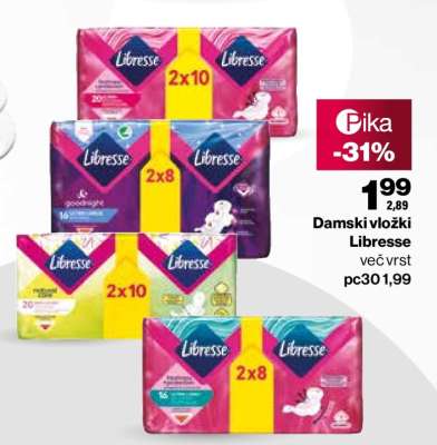 Damski vložki Libresse