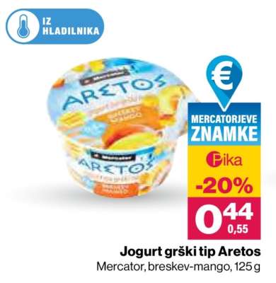 Jogurt grški tip Aretos