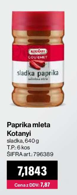 Paprika mleta Kotanyi