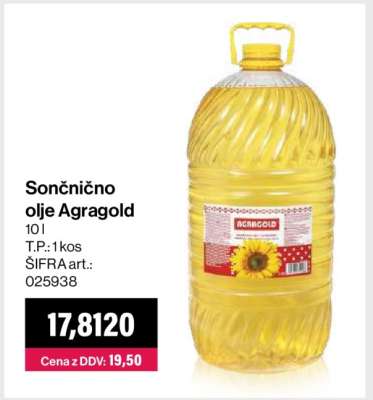 Sončnično olje Agragold