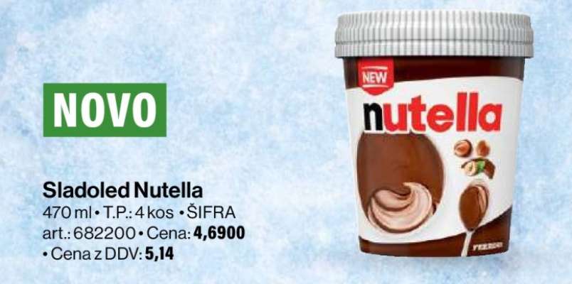 SLADOLED NUTELLA