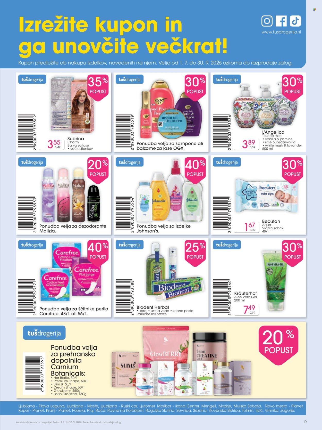 Tuš katalog - 03.07.2026 - 30.09.2026. Stran 19