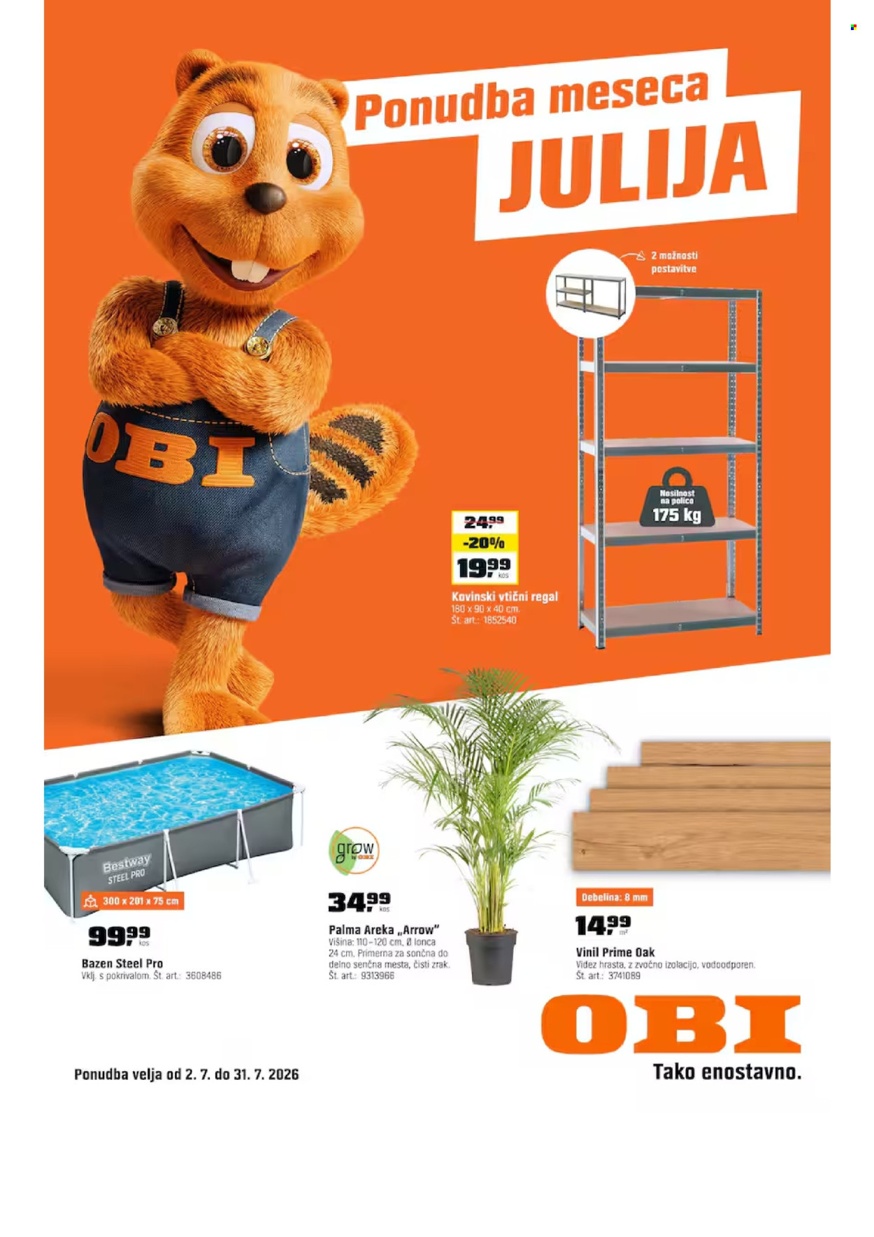 OBI katalog - 02.07.2026 - 31.07.2026. Stran 1