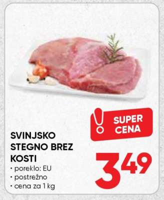 Svinjsko stegno brez kosti