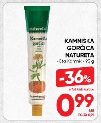 Kamniška gorčica Natureta