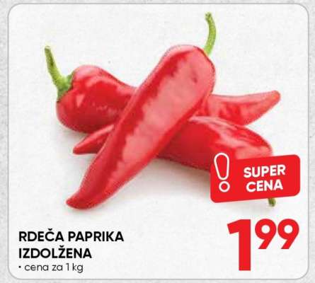 Rdeča paprika izdolžena