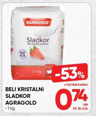 Beli Kristalni Sladkor Agragold