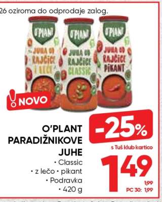 O'Plant Paradižnikove Juhe