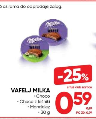 Vafelj Milka