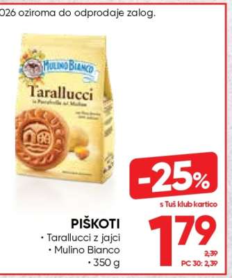 Piškoti Tarallucci z jajci