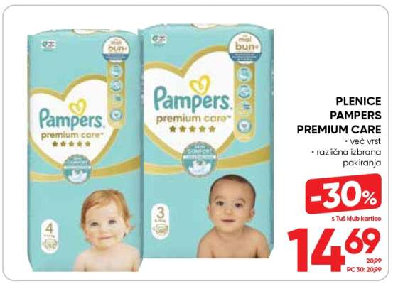 Plenice Pampers Premium Care