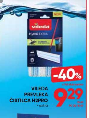 Vileda Prevleka Čistilca H2Pro Extra