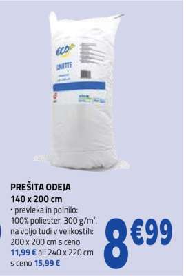 PREŠITA ODEJA