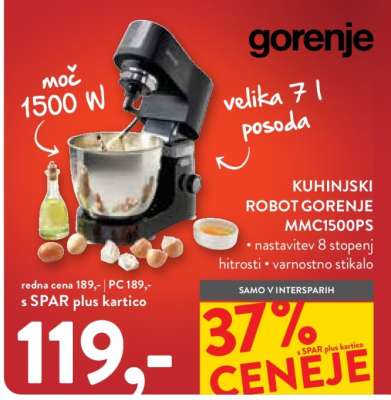 Kuhinjski robot Gorenje MMC1500PS