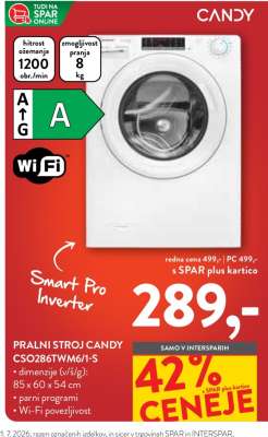 PRALNI STROJ CANDY CSO286TWM6/1-S