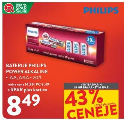 Baterije Philips Power Alkaline