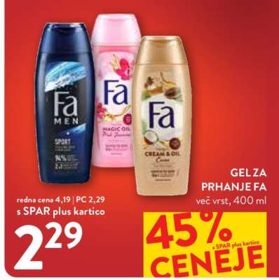 GEL ZA PRHANJE FA
