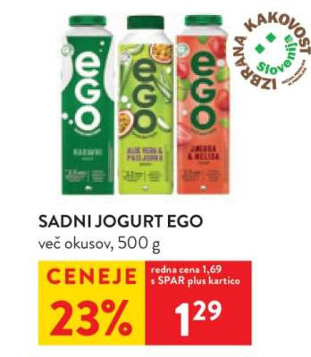 Sadni jogurt Ego