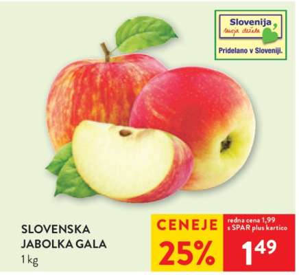Slovenska jabolka Gala