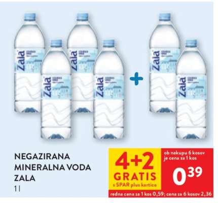 Negazirana mineralna voda Zala