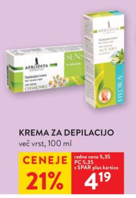 Krema za depilacijo