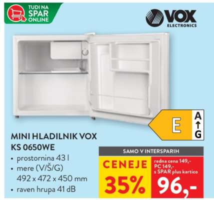 MINI HLADILNIK VOX KS 0650WE