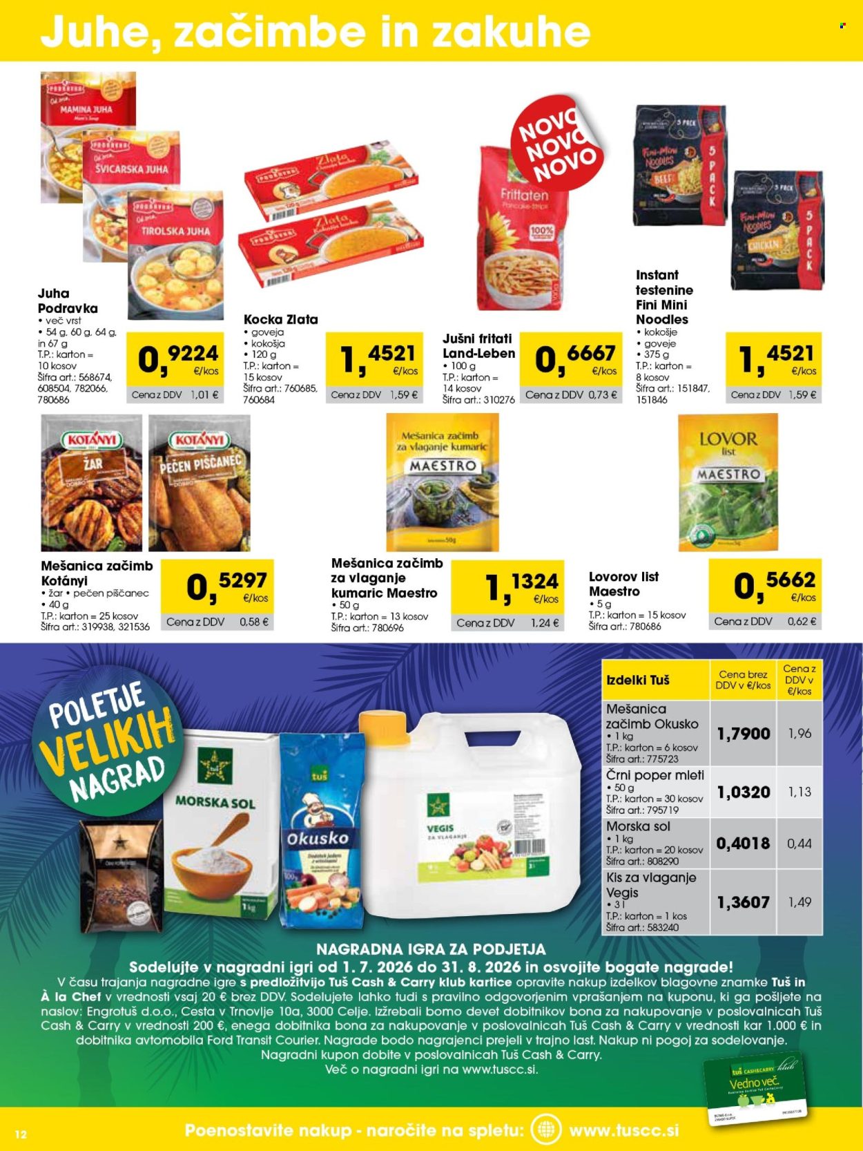 Tuš Cash & Carry katalog - 01.07.2026 - 31.07.2026. Stran 12
