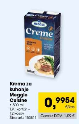 Krema za kuhanje Meggle Cuisine