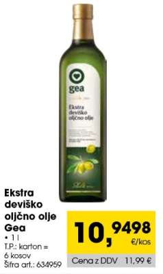 EKSTRA DEVIŠKO OLJČNO OLJE GEA