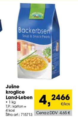 JUŠNE KROGLICE LAND LEBEN