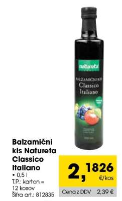 Balzamični kis Natureta Classico Italiano