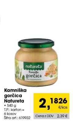 Kamniška gorčica Natureta