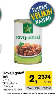 GOVEJI GOLAŽ TUŠ