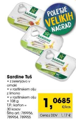 SARDINE TUŠ