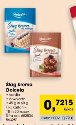 Šlag krema Dolcela