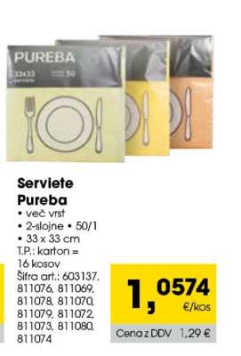 Serviete Pureba