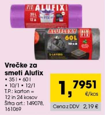 VREČKE ZA SMETI ALUFIX