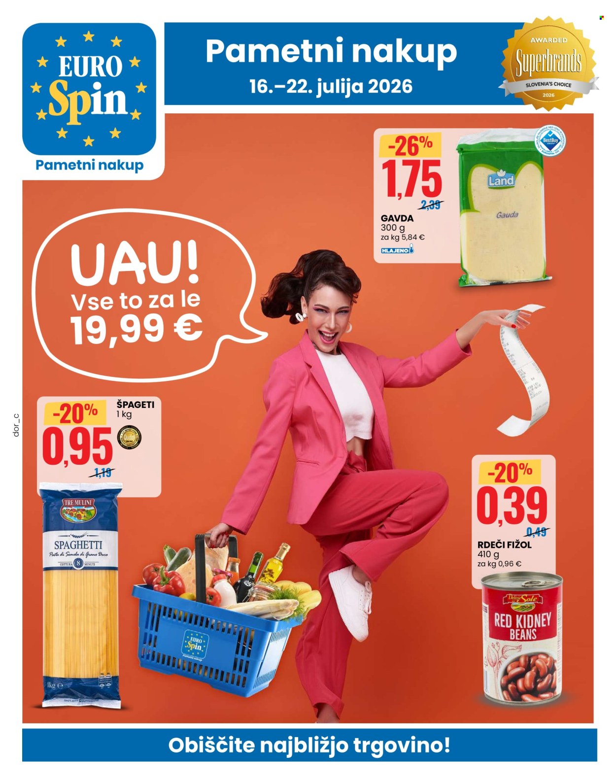 EuroSpin katalog - 16.07.2026 - 22.07.2026. Stran 1