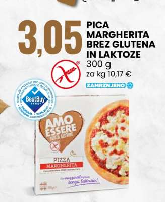 Pica Margherita Brez Glutena in Laktoze