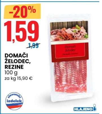 DOMAČI ŽELODEC, REZINE