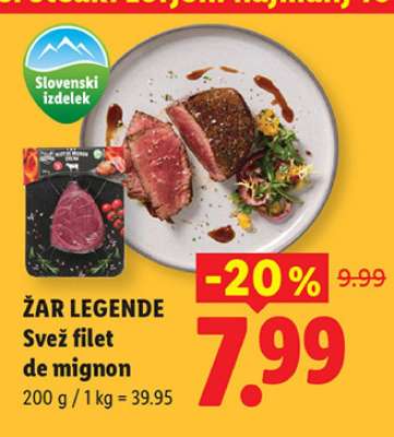 Žar legende Svež filet de mignon