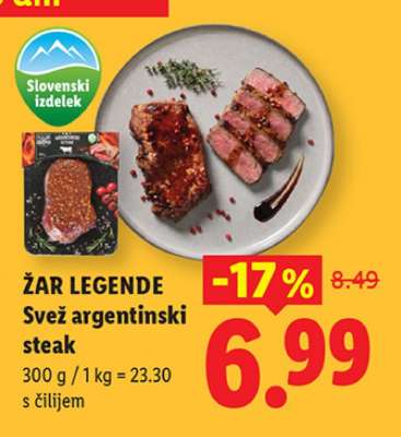 Žar legende Svež argentinski steak