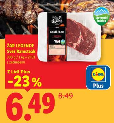ŽAR LEGENDE Svež ramsteak