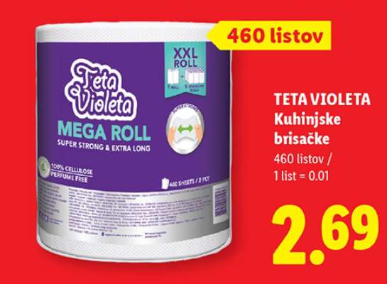 TETA VIOLETA Kuhinjske brisačke