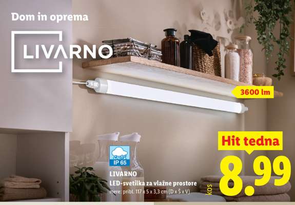 LIVARNO LED-svetilka za vlažne prostore