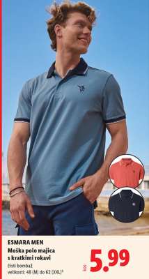 ESMARA MEN Moška polo majica s kratkimi rokavi